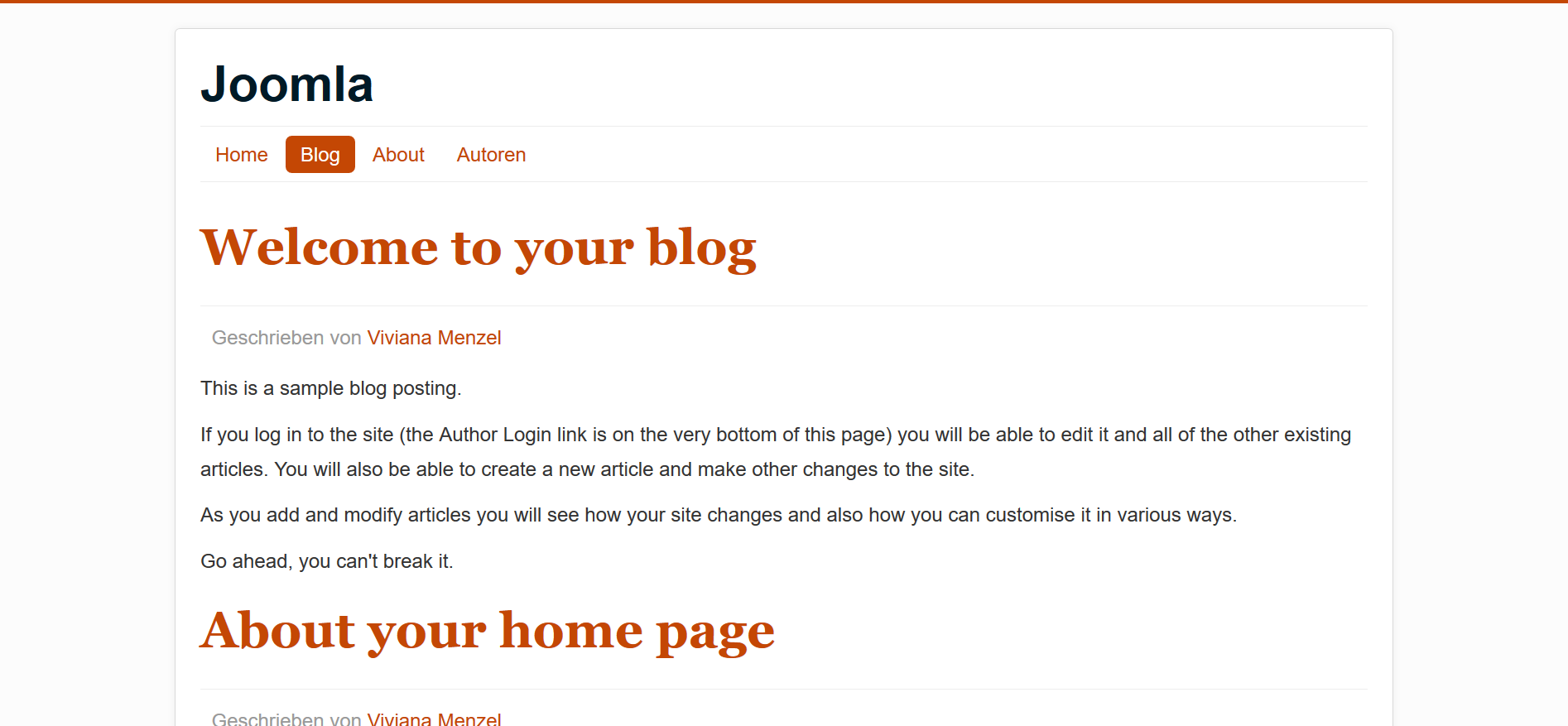 autor blog