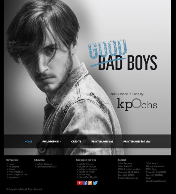 Screenshot Good Boys Website
