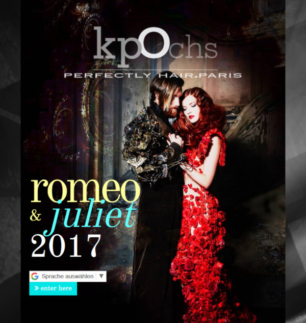 Screenshot Romeo and Juliet Website