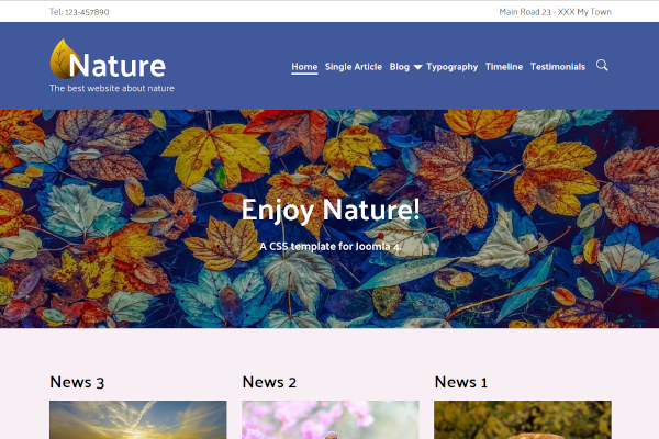 Screenshot Nature Template